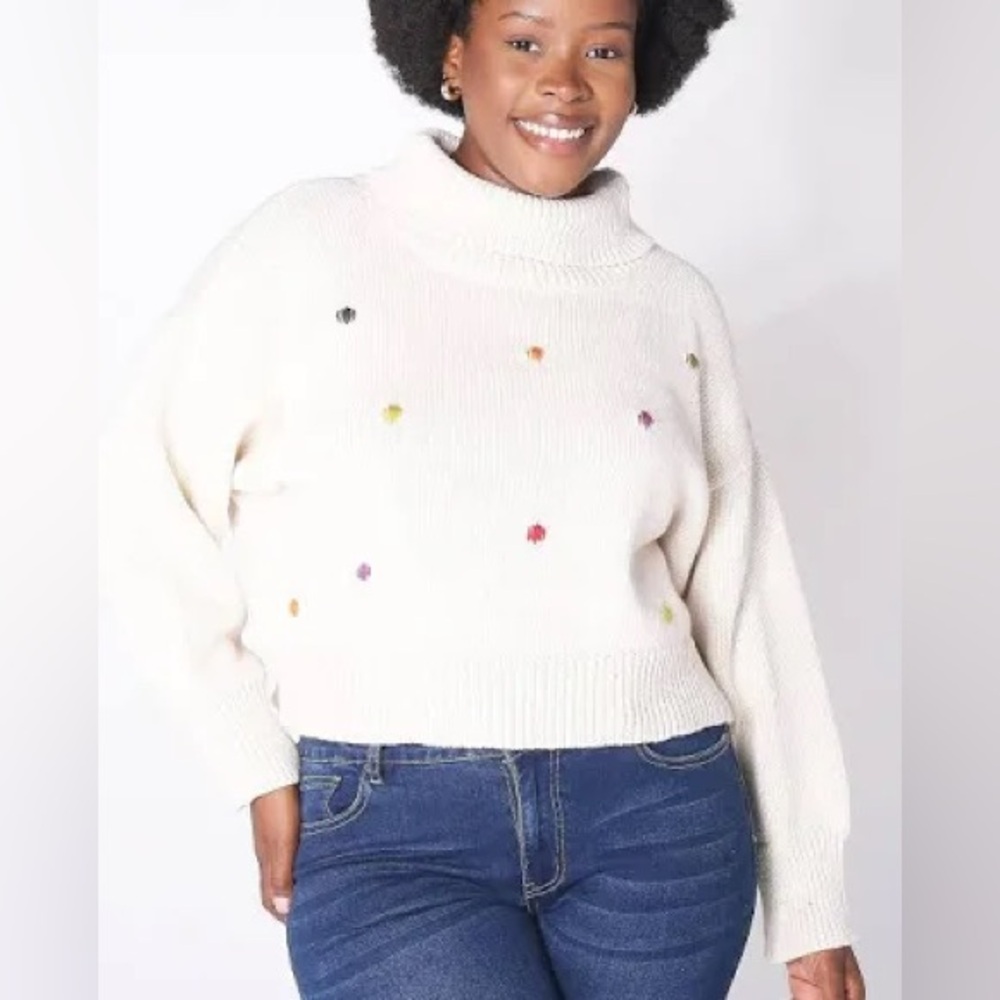 SHANNON PASSERO Julietta Cotton Sweater with Dots